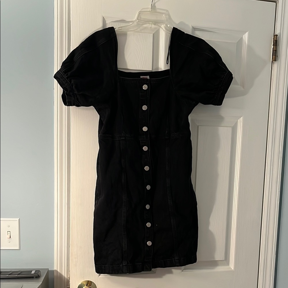 Women’s Levi's Black Puff Sleeve Mini Dress size small